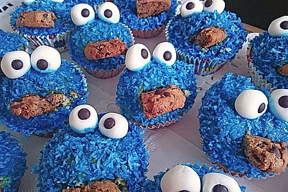 Krümelmonster Cupcakes 16
