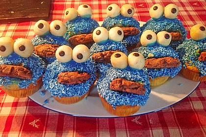 Krümelmonster Cupcakes 40