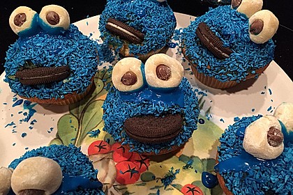 Krümelmonster Cupcakes 49