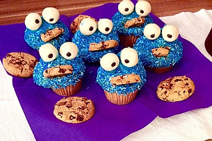 Krümelmonster Cupcakes 56