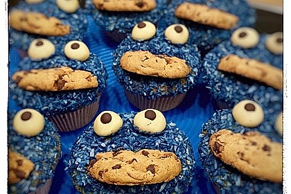 Krümelmonster Cupcakes 26