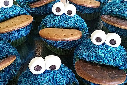 Krümelmonster Cupcakes 10