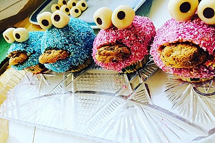 Krümelmonster Cupcakes 60