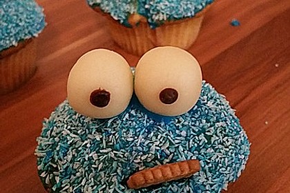 Krümelmonster Cupcakes 27