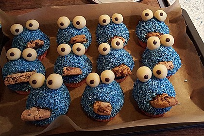 Krümelmonster Cupcakes 89