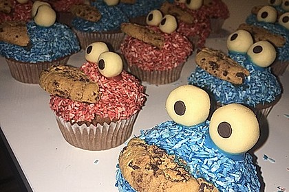 Krümelmonster Cupcakes 74