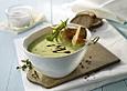 Rucola-Kartoffel-Suppe mit H&auml;hnchenbrust
