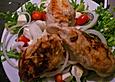 Rucolasalat mit H&auml;hnchenbrustfilet und Balsamicodressing
