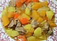 Steckr&uuml;ben-Eintopf mit Schweinenacken