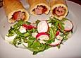 Rucola-Salat mit Feta und Radieschen