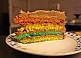 Schoko-Regenbogentorte