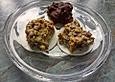 Marzipan-Mohn Makronen mit getrockneten Cranberries