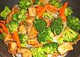 Putengulasch mit Brokkoli und Karotten