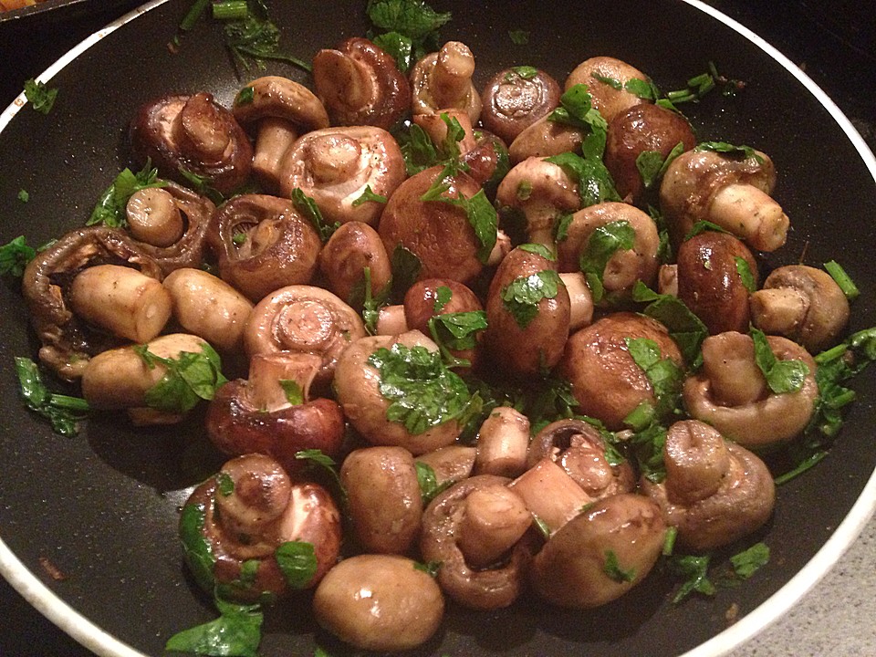 Knoblauch-Champignons
