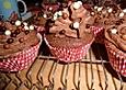 Schoko-Nuss-Nougat Cupcakes
