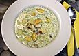 Cremige Muschelsuppe mit Dill