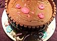 Schweinchen im Matschk&uuml;bel-Torte