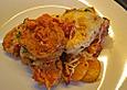 Kartoffel-Schweinelendchen-Gratin in Speck-Tomatenrahm
