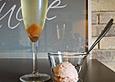 Granatapfelsorbet mit langem Pfeffer