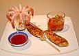 H&auml;hnchenspie&szlig;e mit Ananassalsa
