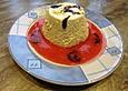 Orangen-Vanillecreme mit Erdbeerso&szlig;e