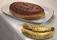 Bananenkuchen mit Buttercreme gef&uuml;llt