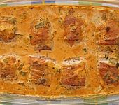 Schweinefilets im Schinkenmantel an Cognacsahne (Bild)