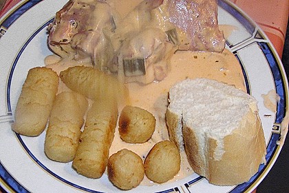 Schweinefilets im Schinkenmantel an Cognacsahne 14