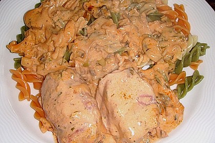 Schweinefilets im Schinkenmantel an Cognacsahne 6