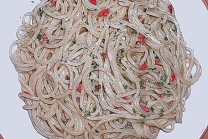 Chili - Spaghetti mit Knoblauch 1