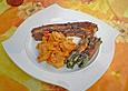 Gep&ouml;kelter, gegrillter Schweinebauch