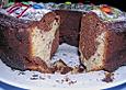 Marmorkuchen mit Marzipan