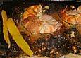 Garnelen im Speckmantel mit  Blattsalat