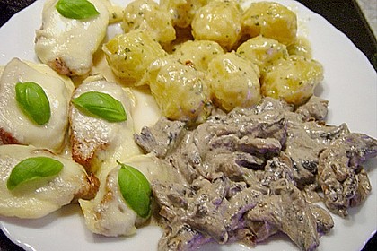 Fileth&auml;ppchen mit Mozzarella