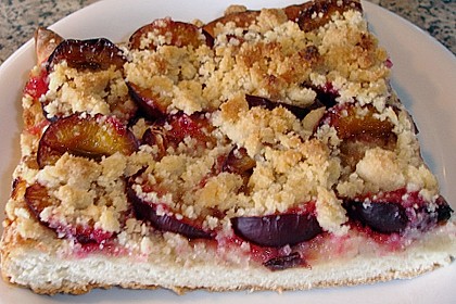 Pflaumenkuchen mit Streuseln 12