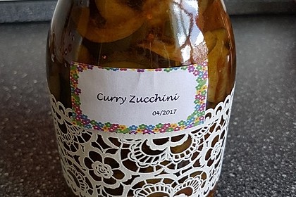 Eingelegte Curry - Zucchini 26