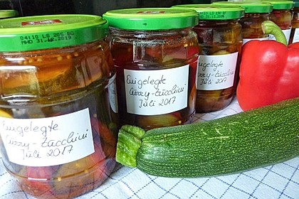 Eingelegte Curry - Zucchini 22