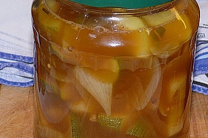 Eingelegte Curry - Zucchini 11