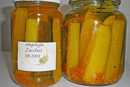 Eingelegte Curry - Zucchini 30