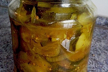 Eingelegte Curry - Zucchini 6
