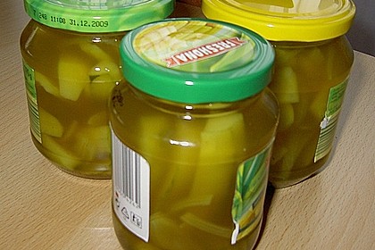 Eingelegte Curry - Zucchini 36