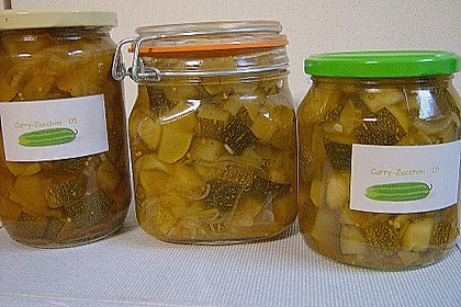 Eingelegte Curry - Zucchini 32