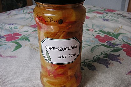 Eingelegte Curry - Zucchini 15