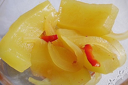 Eingelegte Curry - Zucchini 4