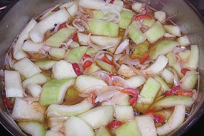 Eingelegte Curry - Zucchini 47