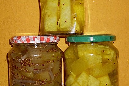 Eingelegte Curry - Zucchini 16