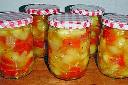 Eingelegte Curry - Zucchini 5