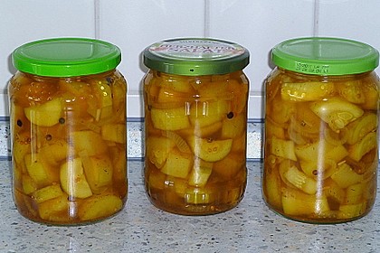 Eingelegte Curry - Zucchini 14