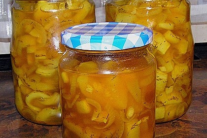 Eingelegte Curry - Zucchini 19