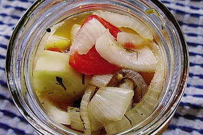 Eingelegte Curry - Zucchini 12